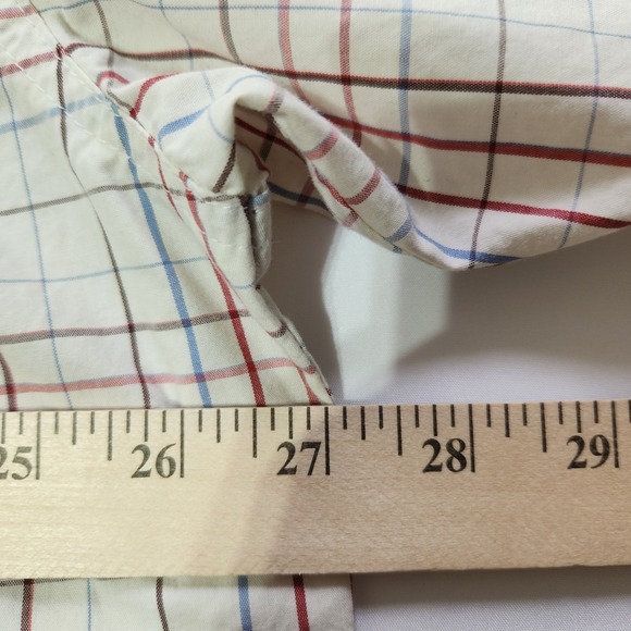 Wrangler Rugged Wear Wrinkle Resist Men's Plaid 100% Cotton Multicolor Plaid - Picture 5 of 7